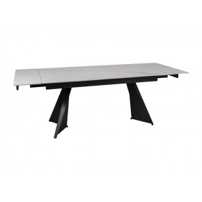 Стол обеденный SIGNAL LACONI белый/черный 160-220/90